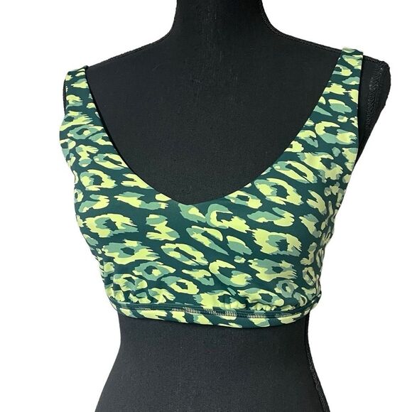 Aerie Leopard and Camo Print Lightly Lined Sports Bra - Picture 2 of 7